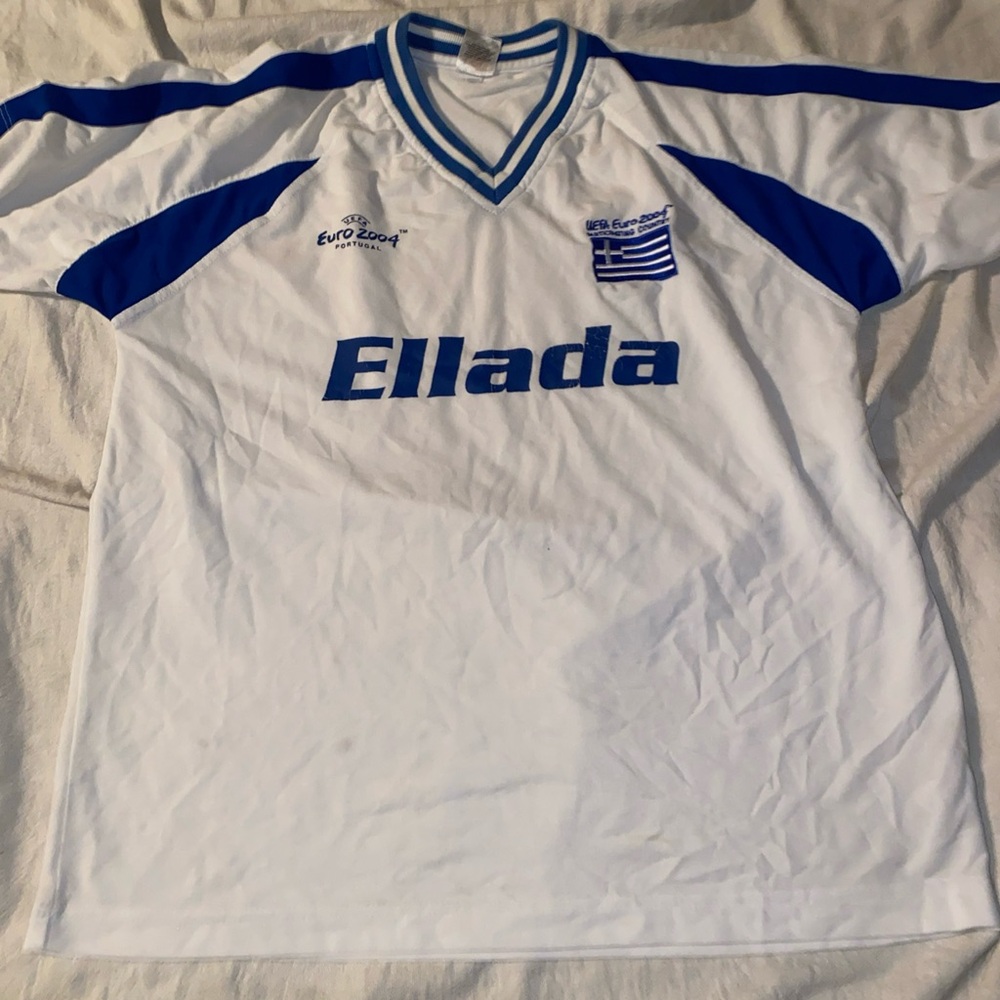 Ellada Jersey Euro 2004 Portugal Has Some Staining Mens Size XL Official License